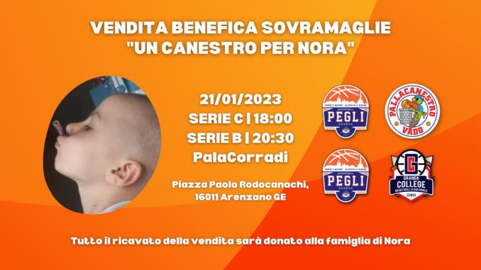 Basket Pegli Un canestro per Nora