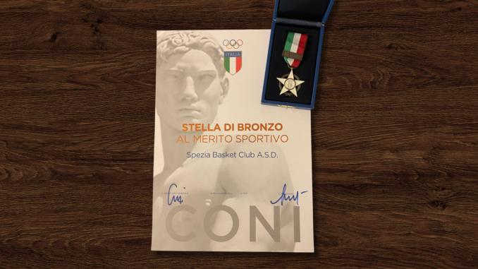 Stella di Bronzo Merito Sportivo Tarros La Spezia