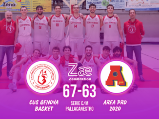 Serie C/M CUS Genova Basket vs Area Pro 2020