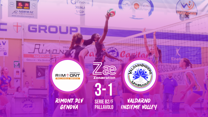 Serie B2/F Rimont Genova Pallavolo vs ValdarnInsieme Volley