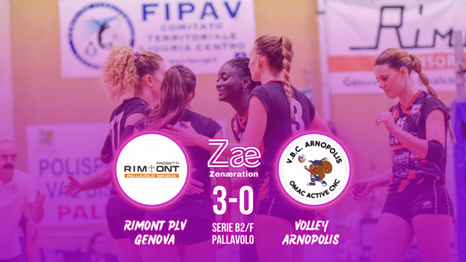 Serie B2/F Rimont Genova Pallavolo vs Volley Arnopolis