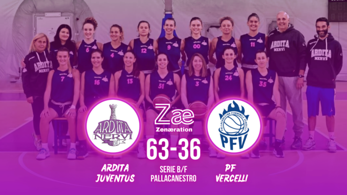 Serie B/F Ardita Juventus vs Pallacanestro Femminile Vercelli