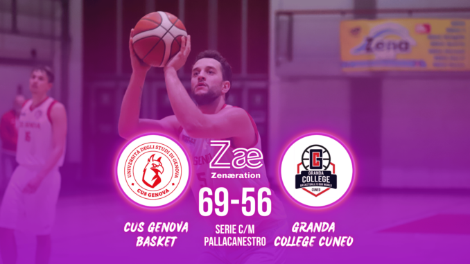 Serie C/M CUS Genova Basket vs Granda College Cuneo