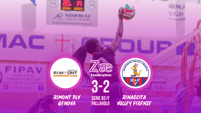 Serie B2/F Rimont Genova Pallavolo Rinascita Volley Firenze