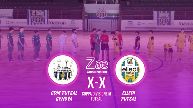 Coppa Divisione M CDM Futsal Genova Elledì Futsal