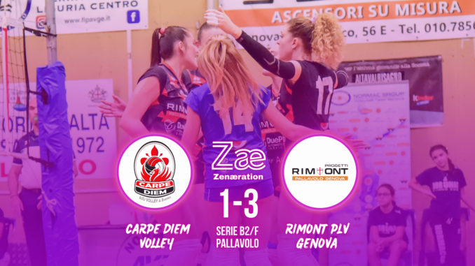 Serie B2/F Carpe Diem Volley Rimont Genova Pallavolo