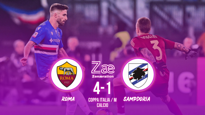 Coppa Italia Roma Sampdoria 4-1